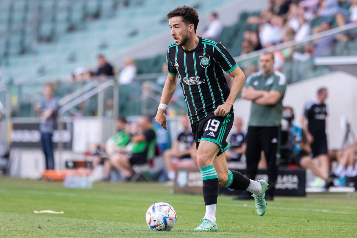Mikey Johnston of Celtic FC seen in action during the...