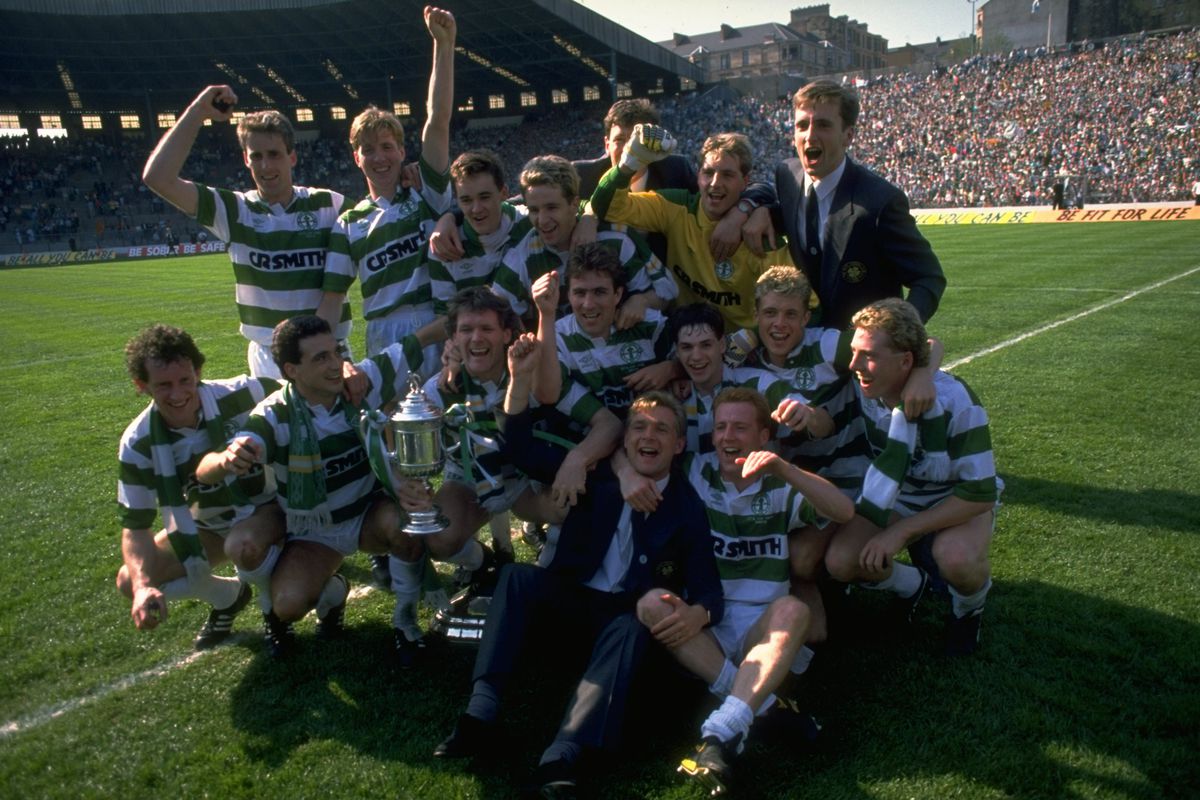 Celtic celebrate after winning